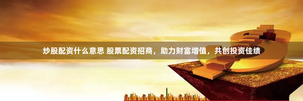 炒股配资什么意思 股票配资招商，助力财富增值，共创投资佳绩