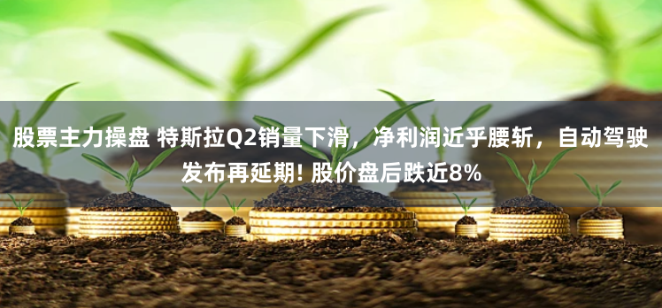 股票主力操盘 特斯拉Q2销量下滑，净利润近乎腰斩，自动驾驶发布再延期! 股价盘后跌近8%