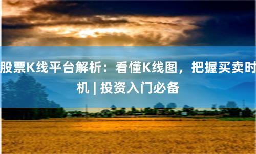 股票K线平台解析：看懂K线图，把握买卖时机 | 投资入门必备